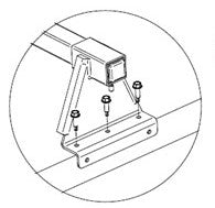 Steel Roof Bars - Screws On Side or On Top (2) (802) - Arvika